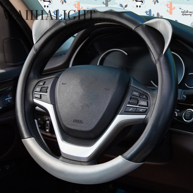 Purrfect Drive – Kawaii Cat Ear Steering Wheel Cover