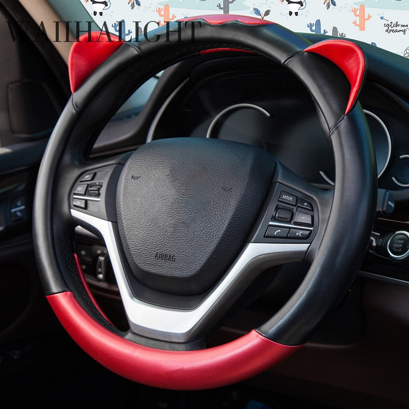 Purrfect Drive – Kawaii Cat Ear Steering Wheel Cover