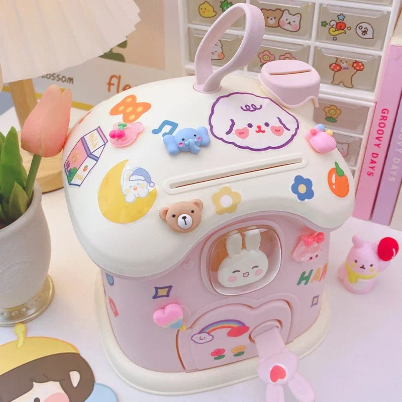 Bunny Cottage Bank – Kawaii Coin Home for Rainy Day Wishes