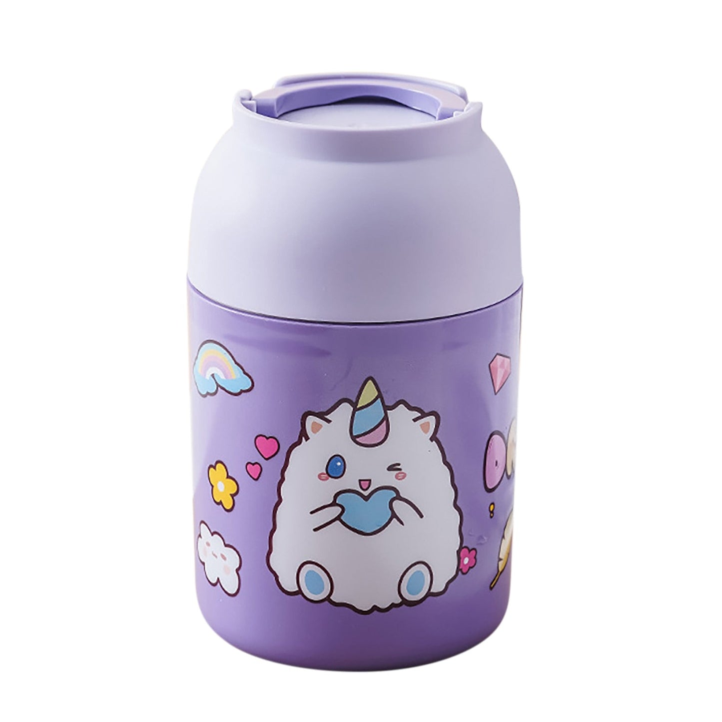 Kawaii Magic Thermos – 3-Layer Bunny & Unicorn