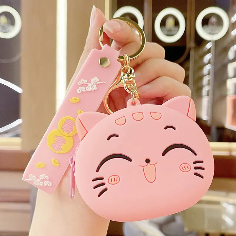Purrfect Pouch – Kawaii Cat Coin Purse with Wrist Strap