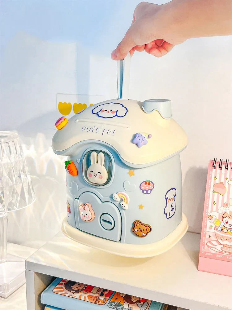 Bunny Cottage Bank – Kawaii Coin Home for Rainy Day Wishes