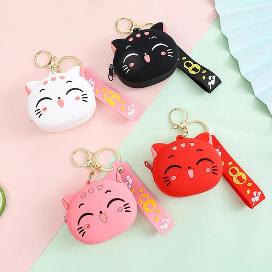 Purrfect Pouch – Kawaii Cat Coin Purse with Wrist Strap
