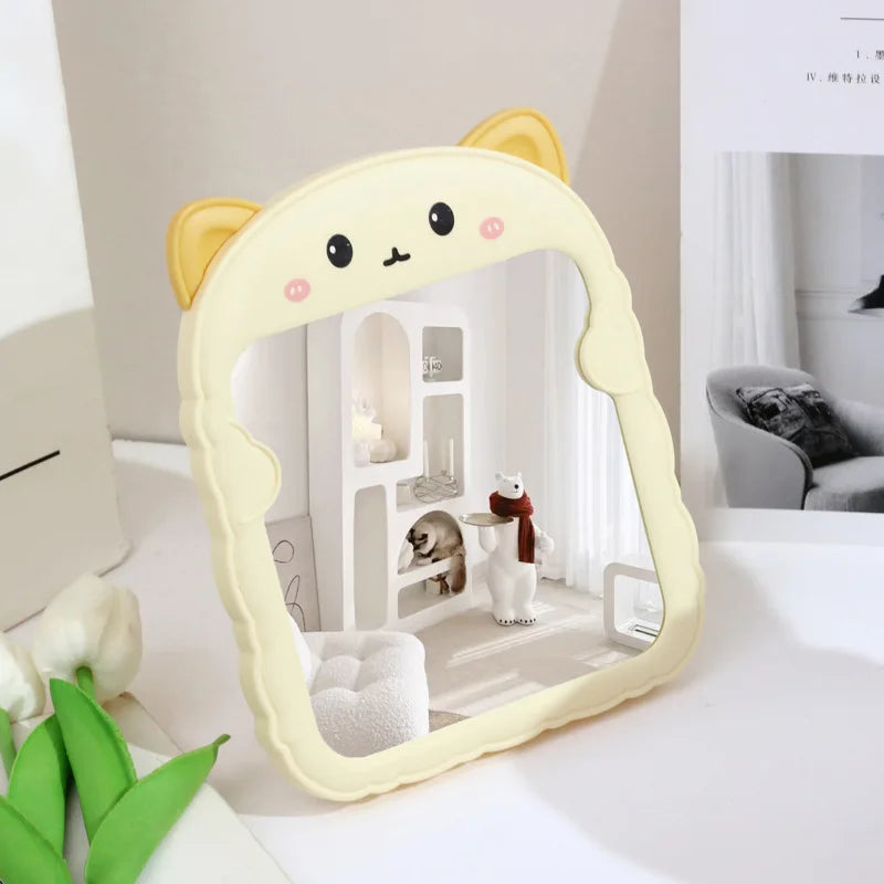 Mirror Meowgic – Kawaii Animal Desktop Vanity Mirror