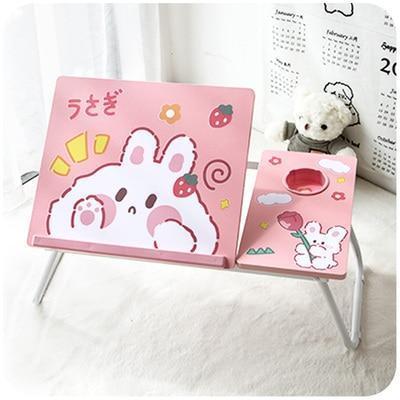 Kawaii Foldable Laptop Table – Adjustable, Cozy & Cute