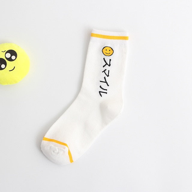 Kawaii Fruit & Message Socks – Harajuku Style Cuties