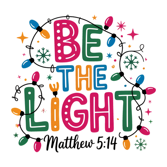 Be the Light Christmas Printable (Matthew 5:14) Digital Download