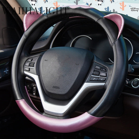 Purrfect Drive – Kawaii Cat Ear Steering Wheel Cover