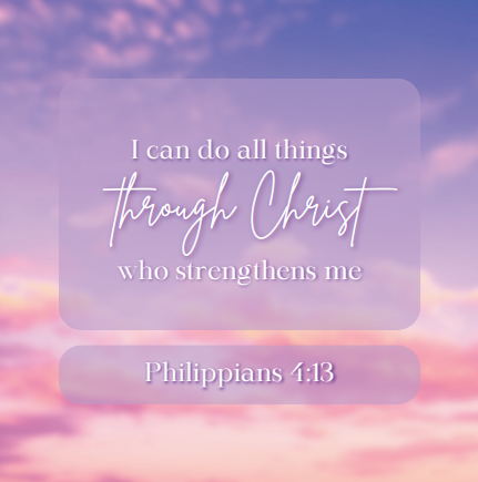 Philippians 4:13 Inspirational Printable Art
