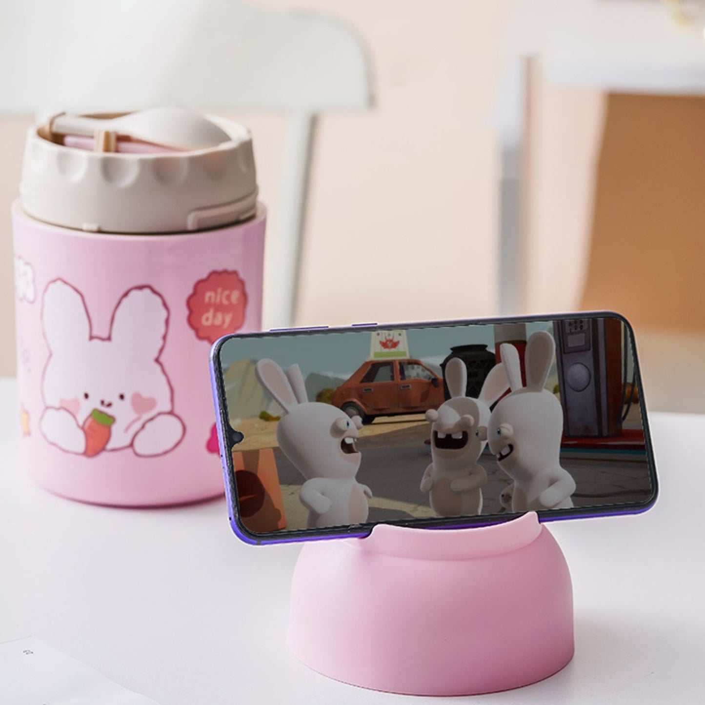 Kawaii Magic Thermos – 3-Layer Bunny & Unicorn