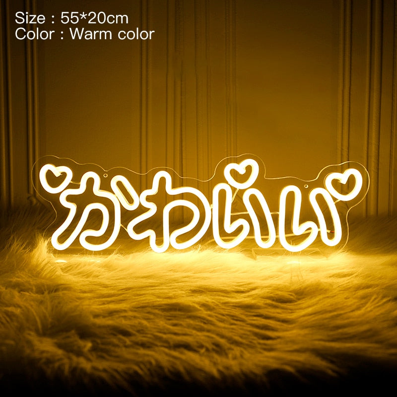 Neon Kawaii Nights – LED Sign