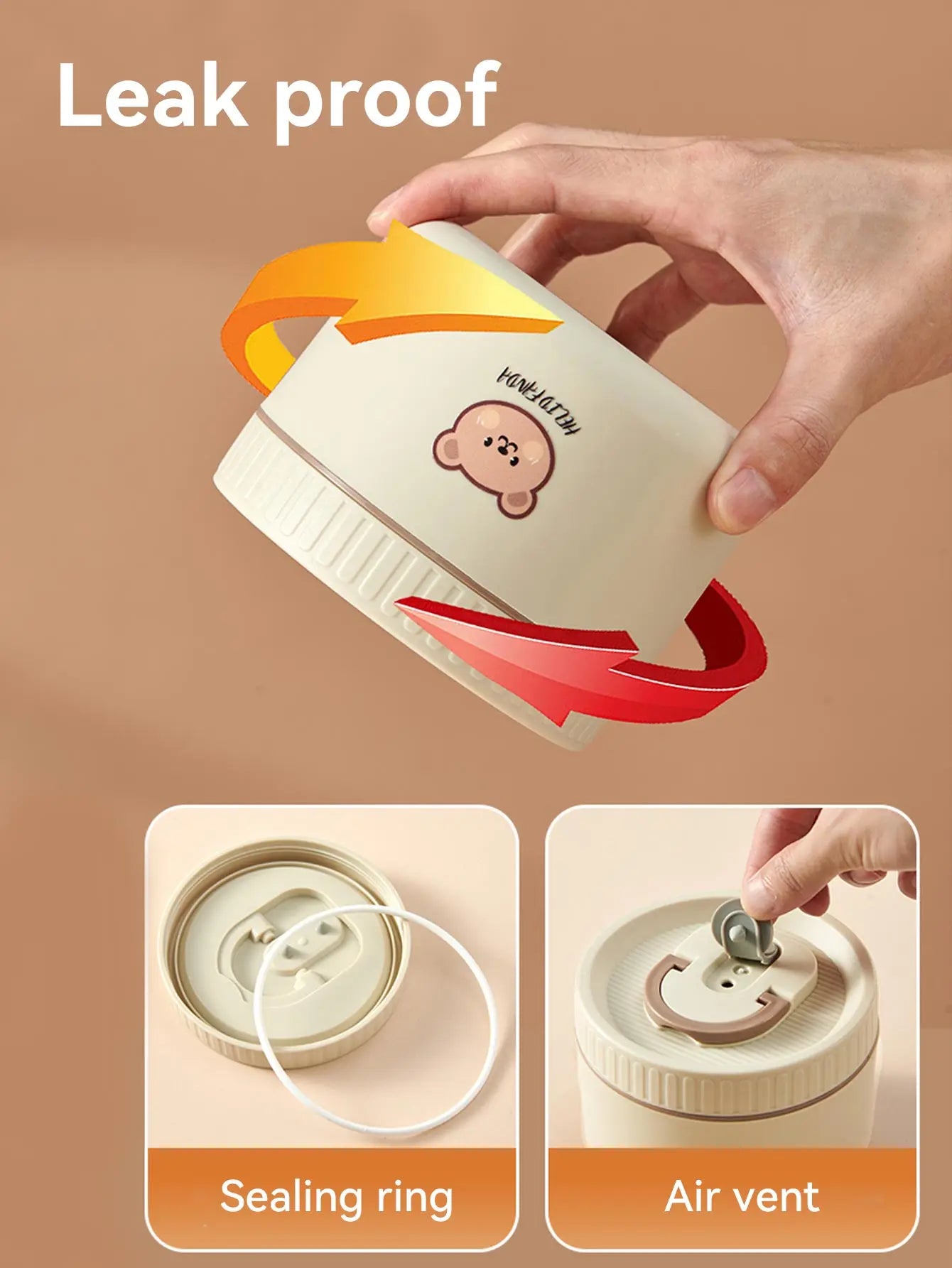 Bear & Bliss – Kawaii Bento Box Set with Thermal Tote