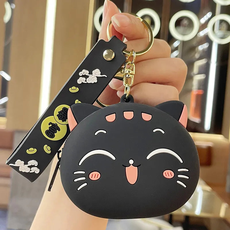 Purrfect Pouch – Kawaii Cat Coin Purse with Wrist Strap