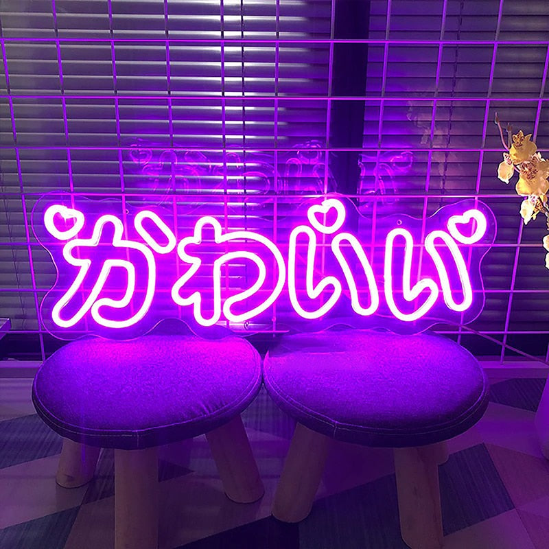 Neon Kawaii Nights – LED Sign