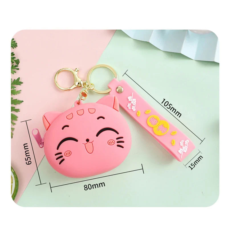 Purrfect Pouch – Kawaii Cat Coin Purse with Wrist Strap