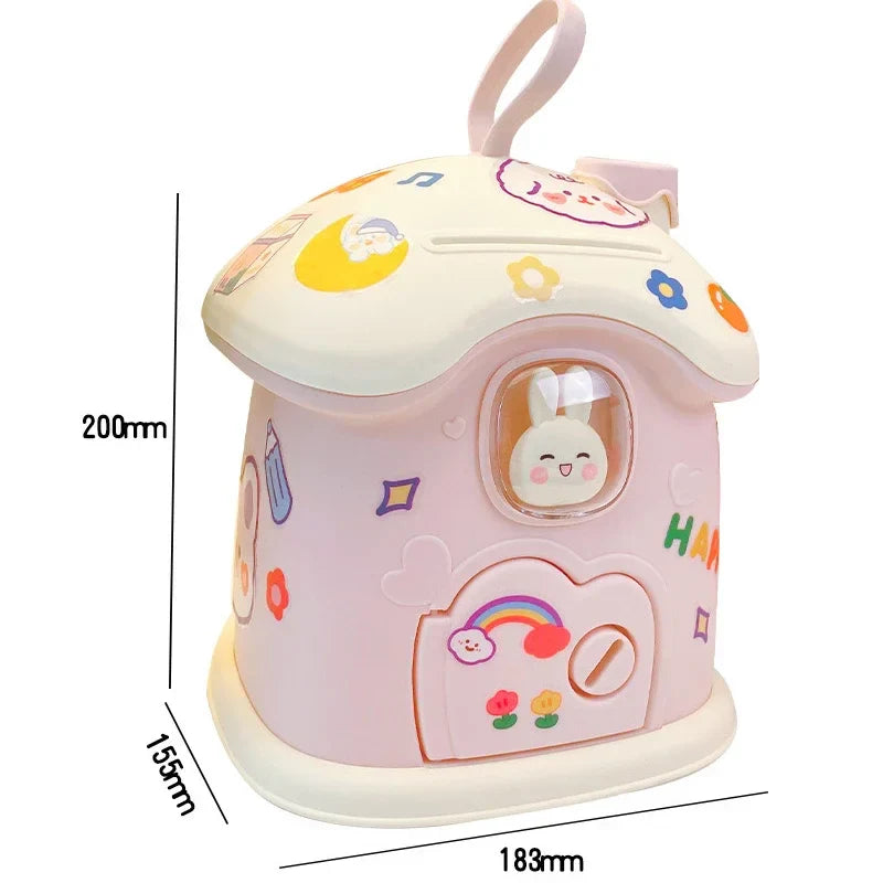 Bunny Cottage Bank – Kawaii Coin Home for Rainy Day Wishes