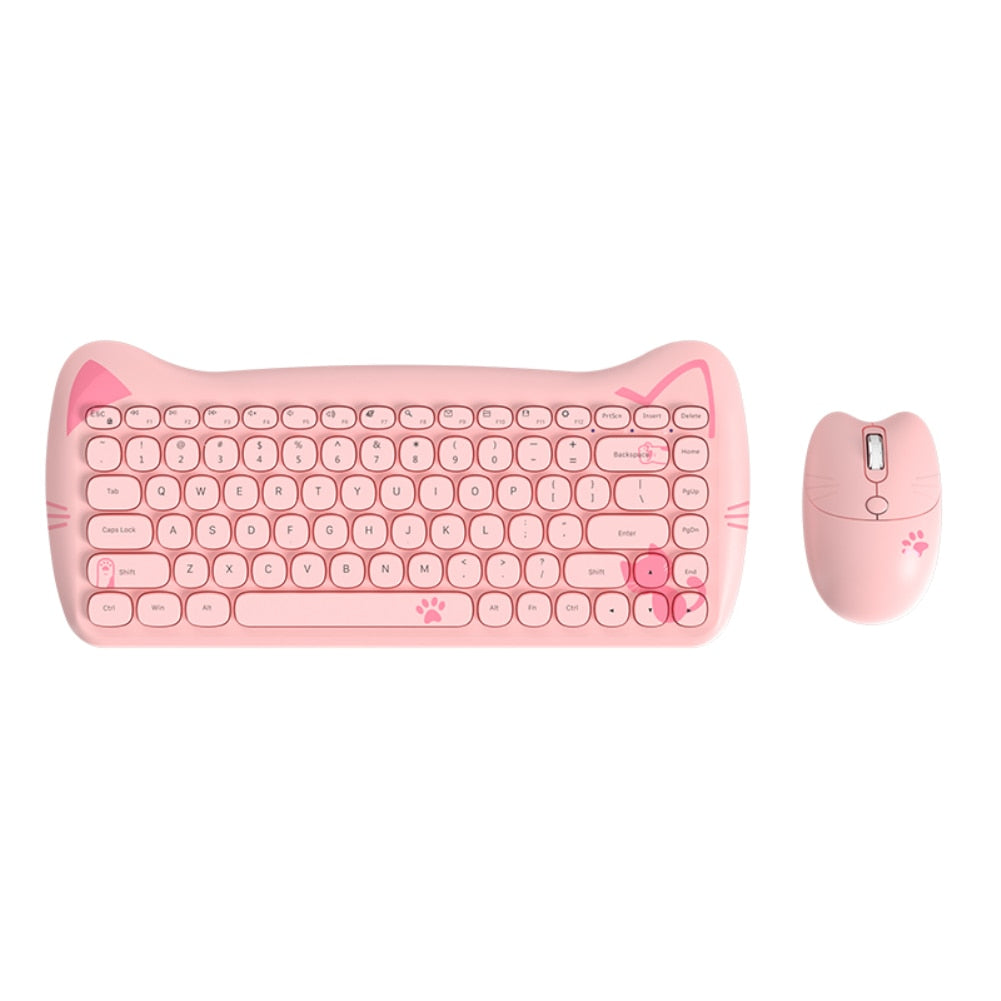 Kitty Keys – Kawaii Wireless Keyboard & Mouse Set