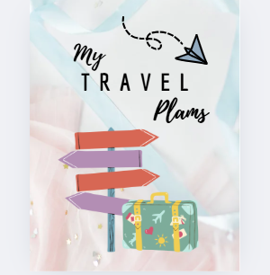Pastel Travel Itinerary Planner (3-Page Set)