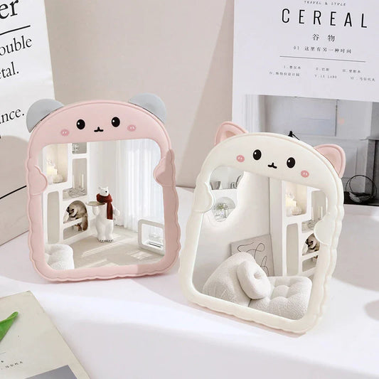 Mirror Meowgic – Kawaii Animal Desktop Vanity Mirror