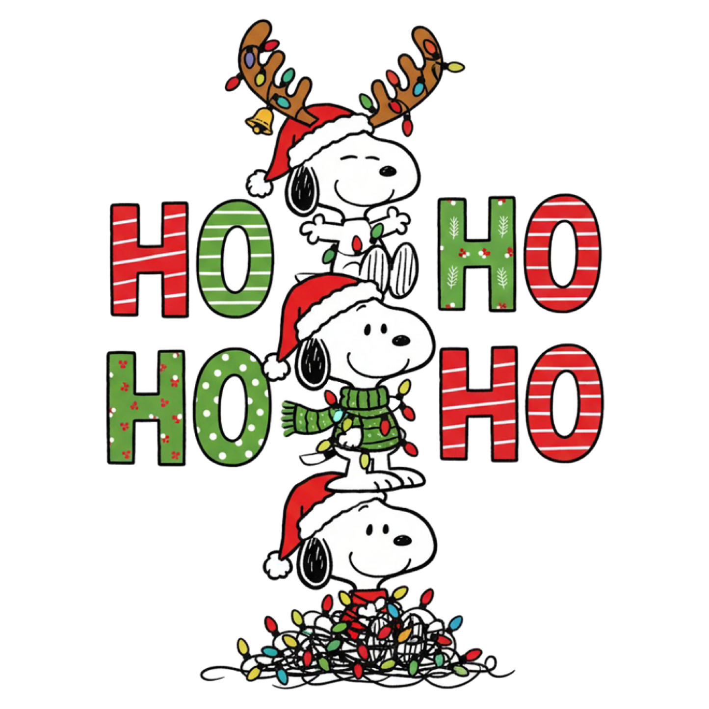 Ho Ho Ho! Snoopy Christmas Printable Art