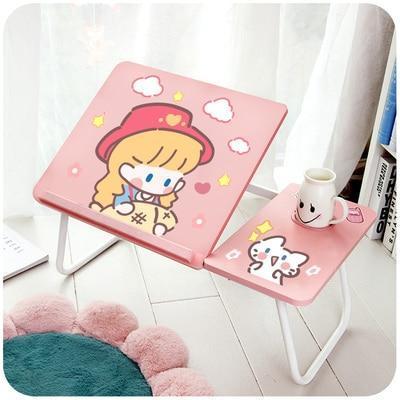 Kawaii Foldable Laptop Table – Adjustable, Cozy & Cute