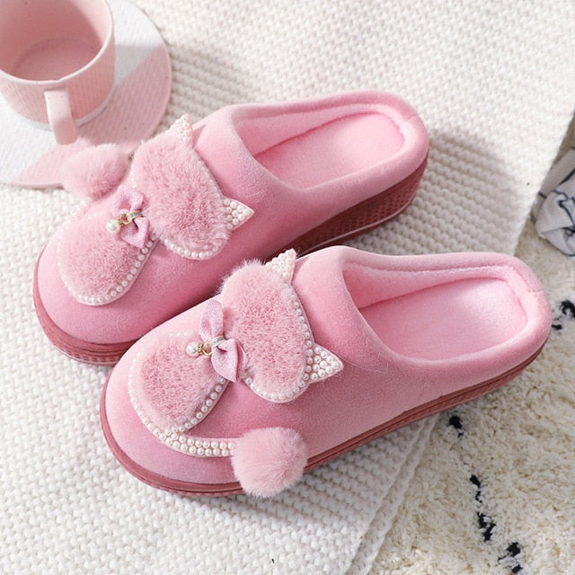 Royal Whiskers – Pearl Cat Slippers