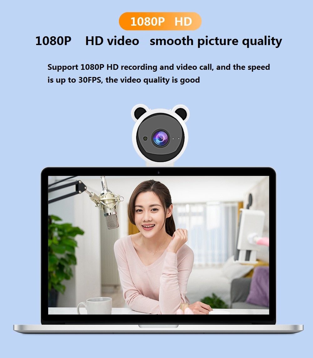 BearCam HD – Kawaii 1080P Webcam